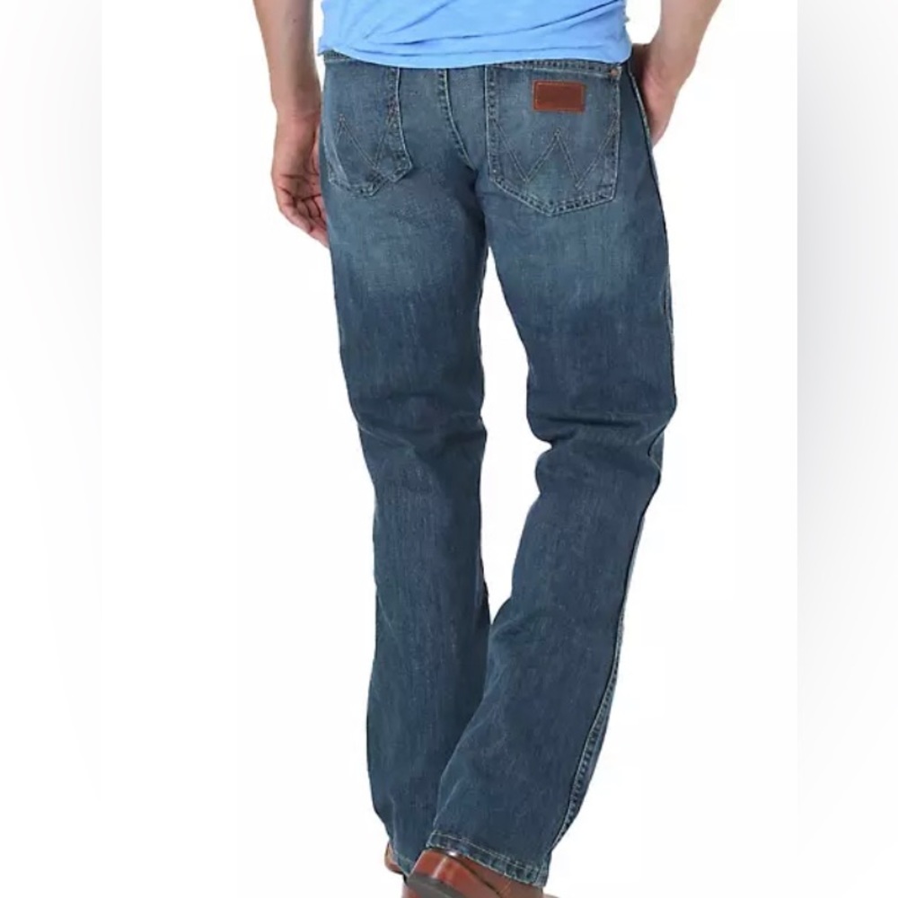 Two pairs of Wrangler Slim boot jeans